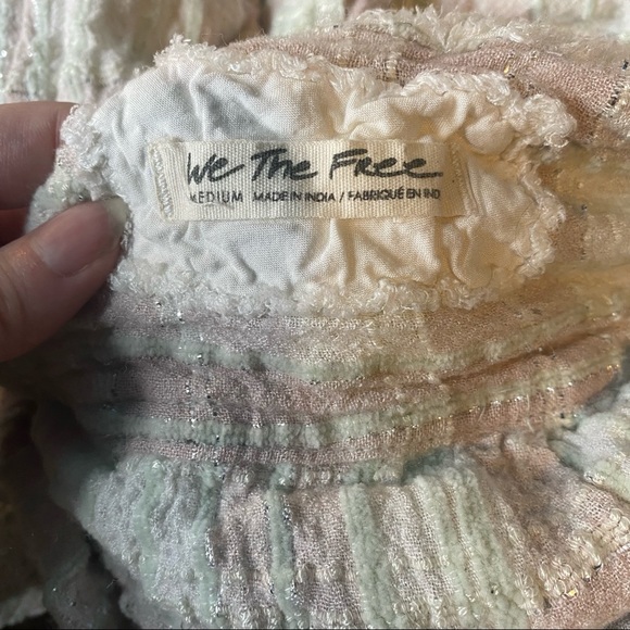 Free People Lela Plaid Metallic Button Down Shirt - Picture 7 of 8